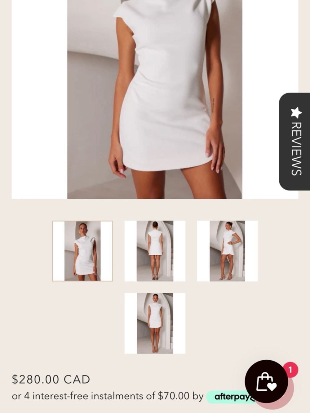 Elle Zeitoune White Mini Dress - Picture 2 of 4